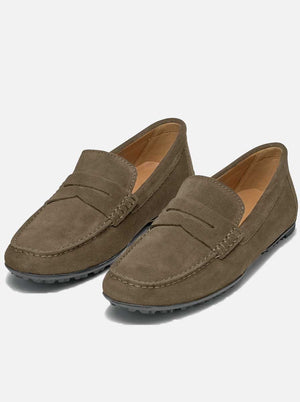 Geox Shoes & Boots Geox - Kosmopolis Taupe Suede Loafer