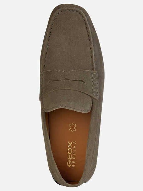 Geox Shoes & Boots Geox - Kosmopolis Taupe Suede Loafer