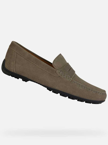 Geox Shoes & Boots Geox - Kosmopolis Taupe Suede Loafer