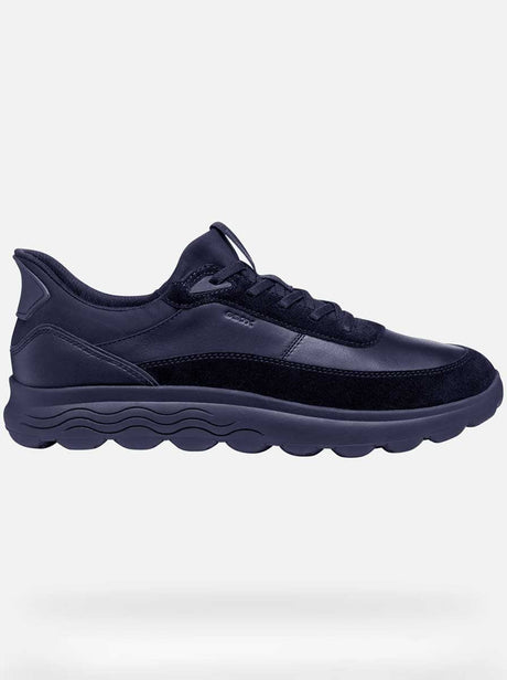 Geox Shoes & Boots Geox - Spherica Plus Fast-in Navy Leather/Suede Sneaker