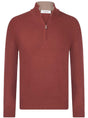 Gran Sasso Knitwear & Jumpers Gran Sasso -  2 Ply Cashmere/Wool 1/4 Zip Burgundy Jumper