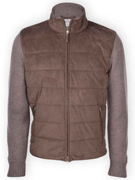 Gran Sasso Knitwear & Jumpers Gran Sasso - Alcantara & Wool Eco-Down Jacket