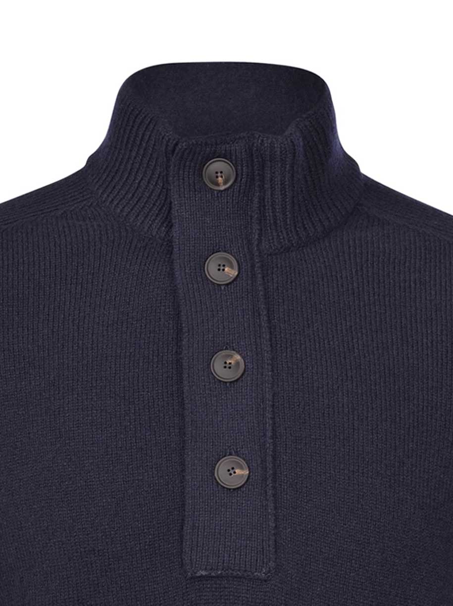 Gran Sasso Knitwear & Jumpers Gran Sasso - Button Closing Quarter Zip