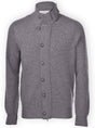 Gran Sasso Knitwear & Jumpers Gran Sasso - Button & Zip Front Cardigan w/ Collar Tab 223