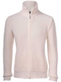 Gran Sasso Knitwear & Jumpers Gran Sasso - Cashmere Full Zip Rib Cream Cardigan