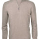 Gran Sasso Knitwear & Jumpers Gran Sasso - Cashmere/Wool 1/4 Zip Beige Jumper
