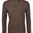 Gran Sasso Knitwear & Jumpers Gran Sasso - Cashmere/Wool 1/4 Zip Brown Jumper