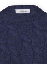 Gran Sasso Knitwear & Jumpers Gran Sasso - Crew Neck Cable Knit Jumper