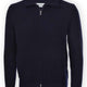 Gran Sasso Knitwear & Jumpers Gran Sasso - Full Zip Fisherman's Rib Cashmere/Wool Knit