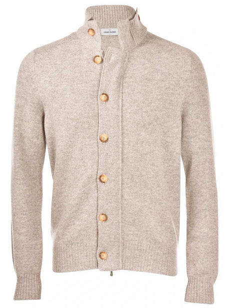 Gran Sasso Knitwear & Jumpers Gran Sasso - Full Zip With Buttons Cardigan