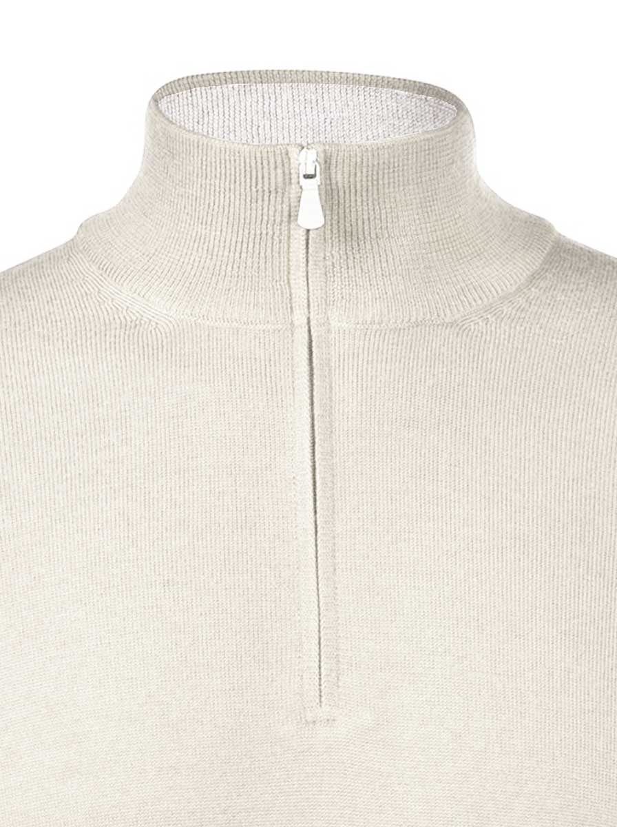 Gran Sasso Knitwear & Jumpers Gran Sasso - Merino Quarter Zip Knitwear