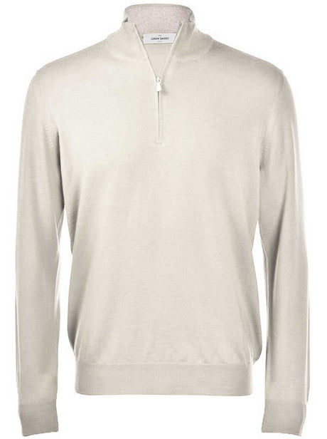 Gran Sasso Knitwear & Jumpers Gran Sasso - Merino Quarter Zip Knitwear