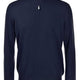 Gran Sasso Knitwear & Jumpers Gran Sasso - Merino Wool 1/4 Zip Navy Jumper