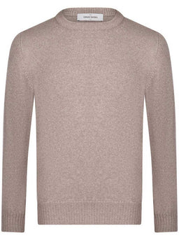 Gran Sasso Knitwear & Jumpers Gran Sasso - Merino Wool 2-Ply Crew Neck Beige Jumper