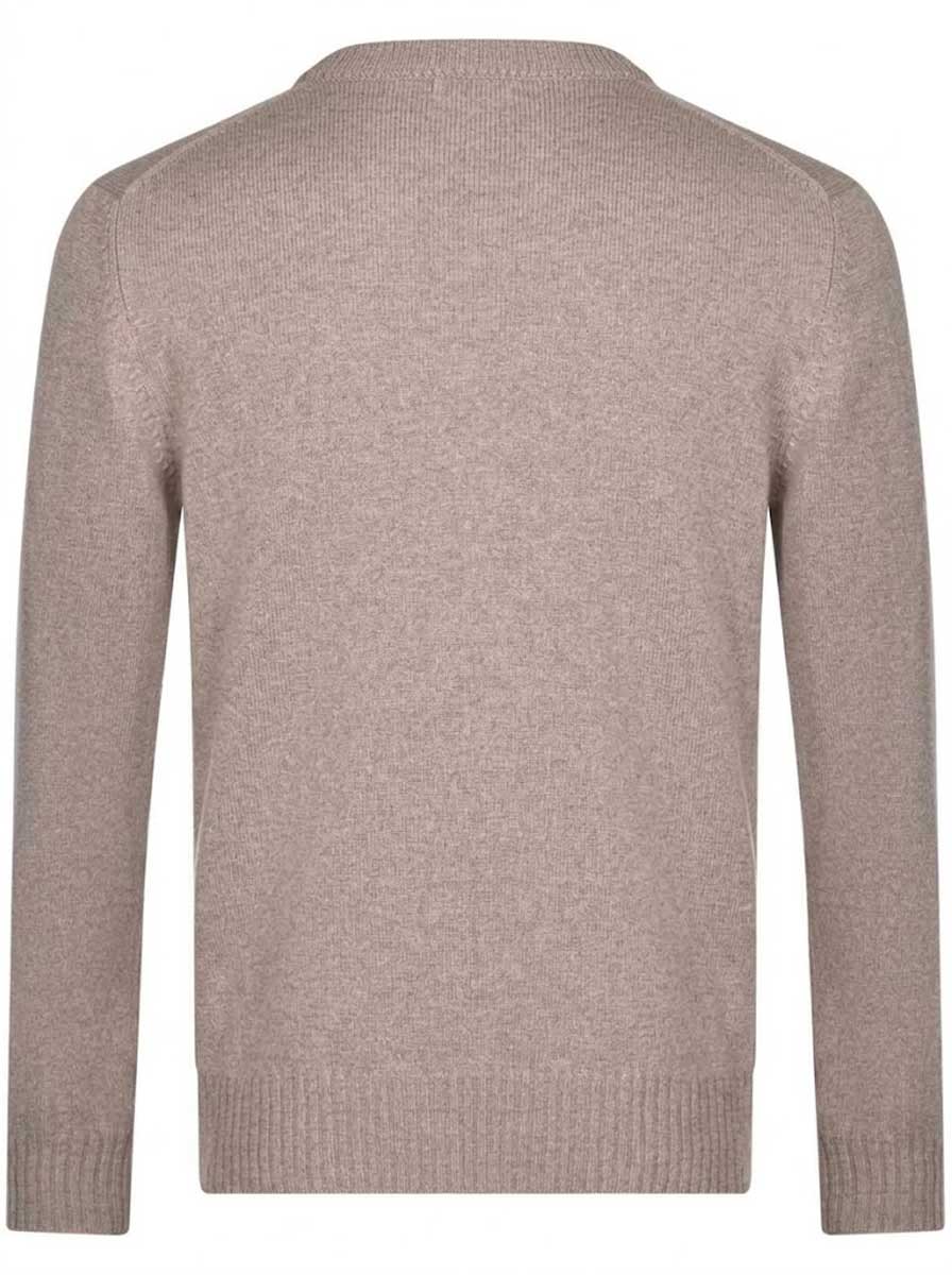 Gran Sasso Knitwear & Jumpers Gran Sasso - Merino Wool 2-Ply Crew Neck Beige Jumper
