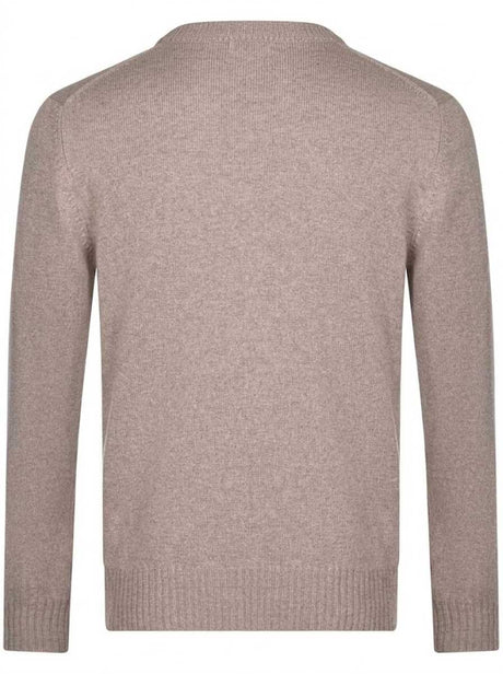 Gran Sasso Knitwear & Jumpers Gran Sasso - Merino Wool 2-Ply Crew Neck Beige Jumper