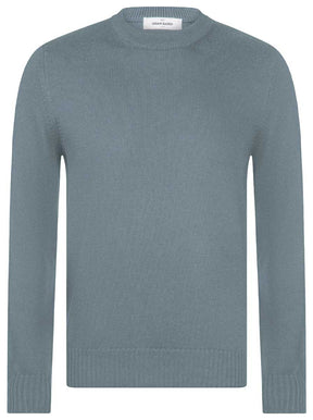 Gran Sasso Knitwear & Jumpers Gran Sasso - Merino Wool 2-Ply Crew Neck Teal Jumper