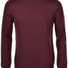 Gran Sasso Knitwear & Jumpers Gran Sasso - Merino Wool Crew Neck Burgundy Knitwear