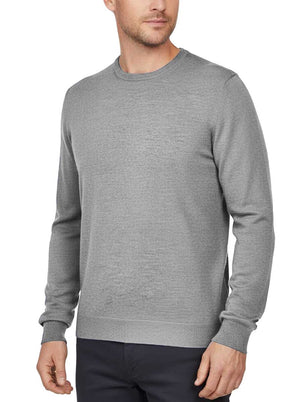 Gran Sasso Knitwear & Jumpers Gran Sasso - Merino Wool Crew Neck Grey Knitwear