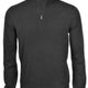 Gran Sasso Knitwear & Jumpers Gran Sasso - Merino Wool Quarter Zip Charcoal Knitwear