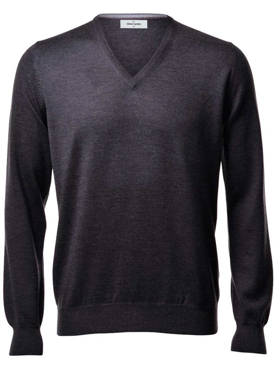 Gran Sasso Knitwear & Jumpers Gran Sasso - Merino Wool V-Neck