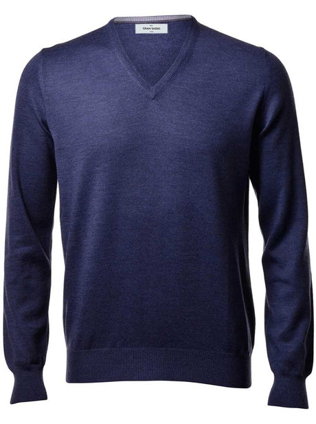 Gran Sasso Knitwear & Jumpers Gran Sasso - Merino Wool V-Neck