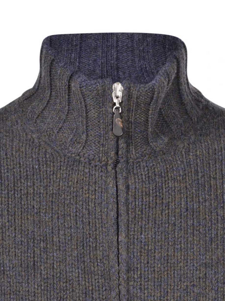 Gran Sasso Knitwear & Jumpers Gran Sasso -  Mouline Quarter Zip