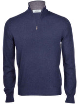 Gran Sasso Knitwear & Jumpers Gran Sasso - Seasonal Merino Wool 1/4 Zip Mock Neck