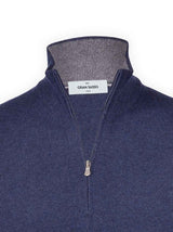 Gran Sasso Knitwear & Jumpers Gran Sasso - Seasonal Merino Wool 1/4 Zip Mock Neck
