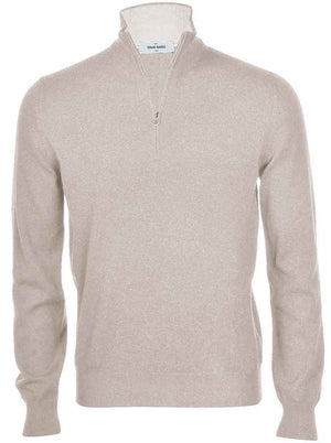 Gran Sasso Knitwear & Jumpers Gran Sasso - Seasonal Merino Wool 1/4 Zip Mock Neck