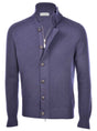 Gran Sasso Knitwear & Jumpers Gran Sasso - Super Geelong Zip & Button Denim Cardigan