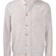 Gran Sasso Knitwear & Jumpers Gran Sasso - Super Geelong Zip & Button Grey Cardigan