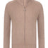 Gran Sasso Knitwear & Jumpers Gran Sasso - Wool/Cashmere Biscuit Ribbed Full Zip Cream Cardigan