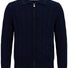 Gran Sasso Knitwear & Jumpers Gran Sasso - Wool/Cashmere Navy Cable Full Zip Cream Cardigan