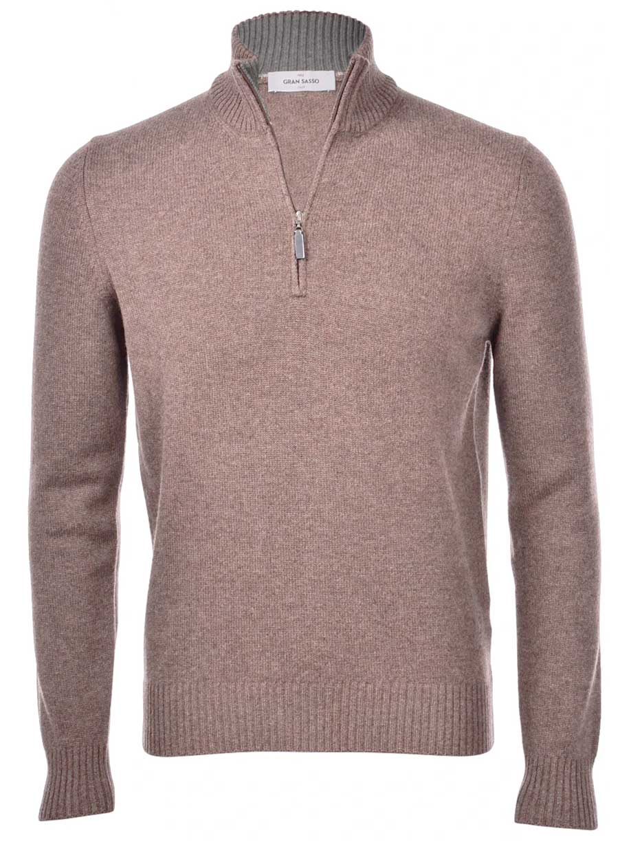 Gran Sasso Knitwear & Jumpers Gran Sasso -  Wool/Cashmere Quarter Zip