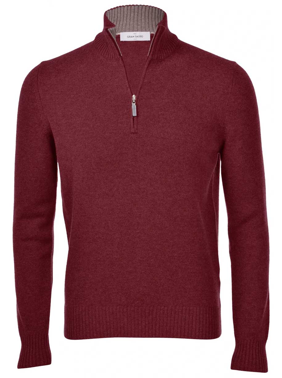 Gran Sasso Knitwear & Jumpers Gran Sasso -  Wool/Cashmere Quarter Zip