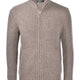 Gran Sasso Knitwear & Jumpers Gran Sasso - Wool/Cashmere Ribbed Full Zip Biscuit Cardigan