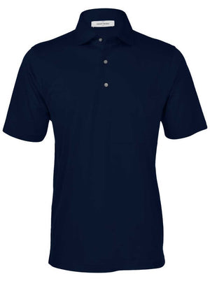 Gran Sasso Polo & T-Shirts Gran Sasso - Mercerised Cotton Navy Polo Shirt