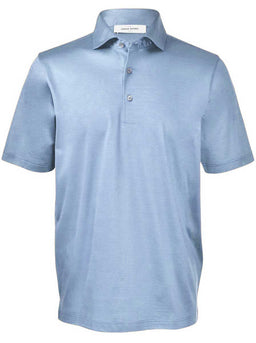 Gran Sasso Polo & T-Shirts Gran Sasso - Mercerised Cotton Sky Polo Shirt