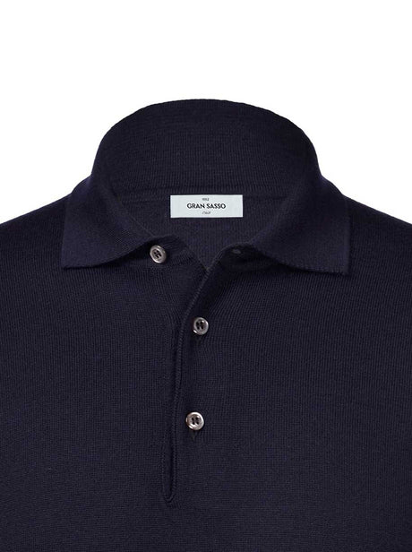 Gran Sasso Polo & T-Shirts Gran Sasso - Merino Wool Long Sleeve Polo