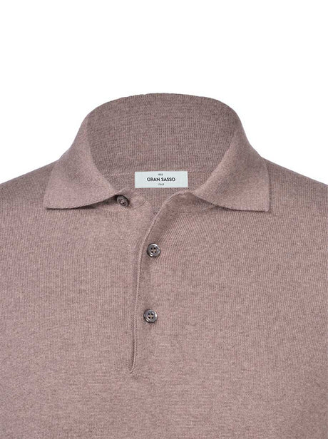 Gran Sasso Polo & T-Shirts Gran Sasso - Merino Wool Long Sleeve Polo