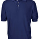 Gran Sasso Polo & T-Shirts Gran Sasso - Textured Cotton Blue Polo Shirt