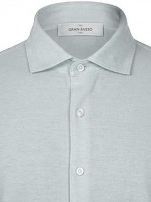 Gran Sasso Shirts Gran Sasso - Cotton Piqué Green Shirt