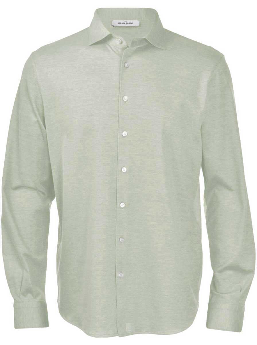 Gran Sasso Shirts Gran Sasso - Cotton Piqué Green Shirt