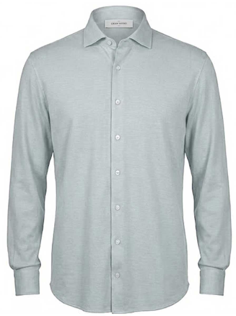 Gran Sasso Shirts Gran Sasso - Cotton Piqué Green Shirt