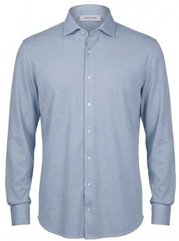 Gran Sasso Shirts Gran Sasso - Cotton Piqué Sky Shirt