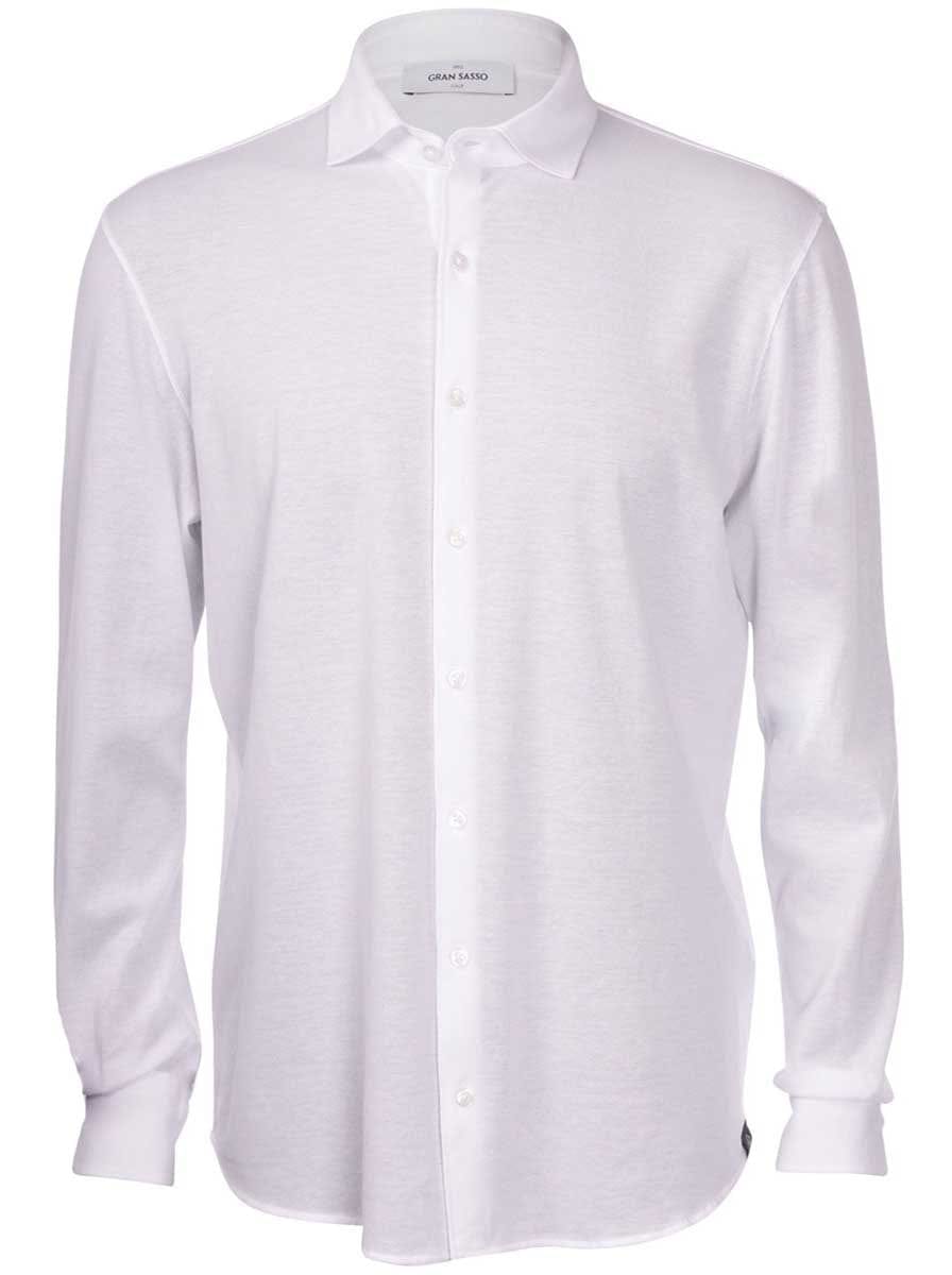 Gran Sasso Shirts Gran Sasso - Cotton Piqué White Shirt