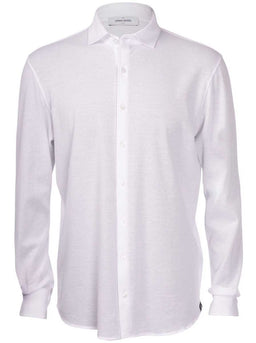 Gran Sasso Shirts Gran Sasso - Cotton Piqué White Shirt