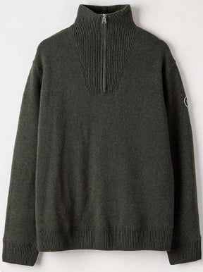 Holebrook Knitwear & Jumpers Holebrook - Bosse  ¼ Zip Knitted Windproof Forest Sweater