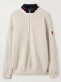 Holebrook Knitwear & Jumpers Holebrook - Classic WP ¼ Zip Knitted Windproof Off White Sweater